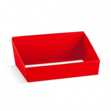 Hamper Tray Small High Back Red (x30)  13735
